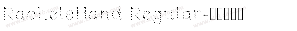 RachelsHand Regular字体转换